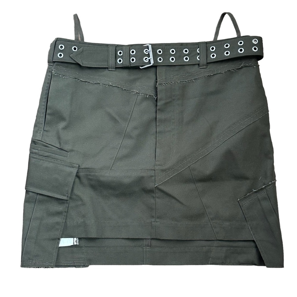 Olive Green Women's Skirt - Picture 14 of 15